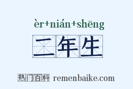 二年生是什么意思的图片